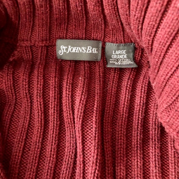 St. John’s Bay Full Zip-Up Sweater - Picture 2 of 3